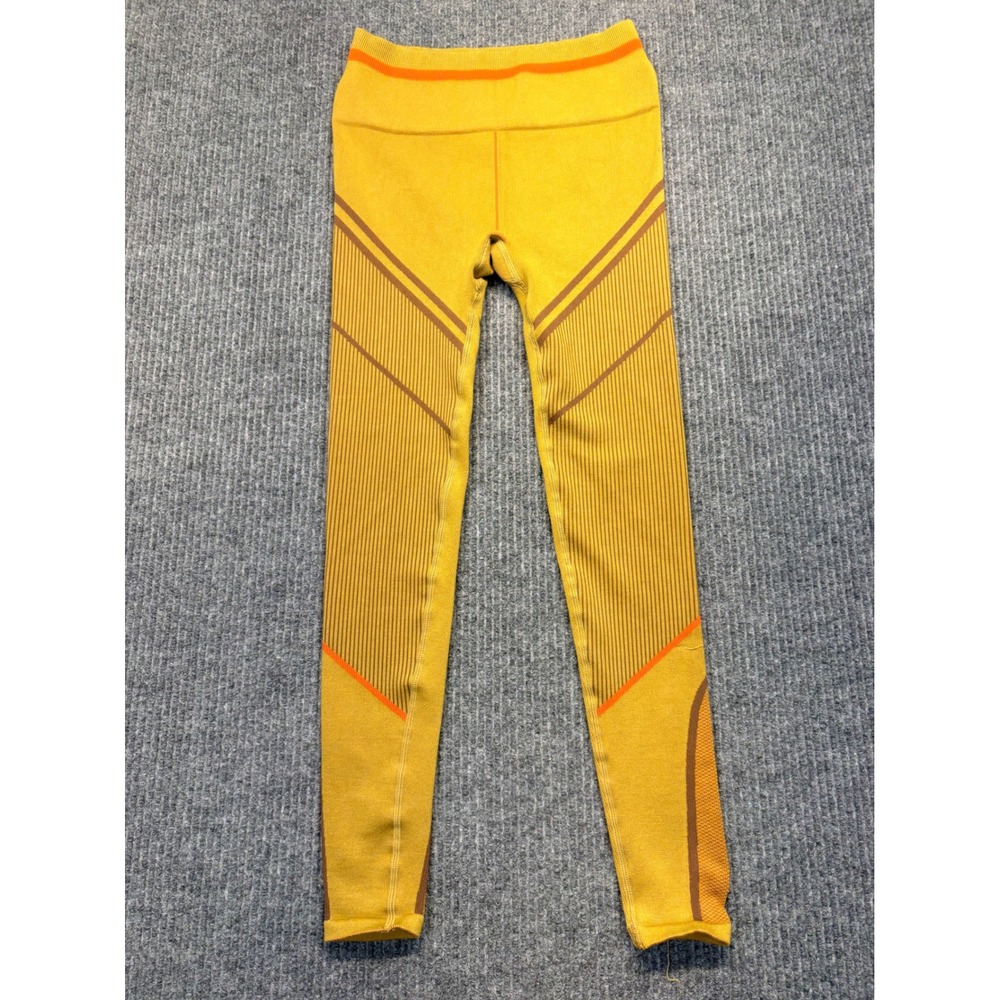 Fabletics Mustard Yellow Seamless High Waisted Leggings LG2149659-10321-17040 M